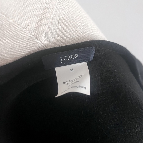 JCrew Black Henley Sweater M - Picture 4 of 4